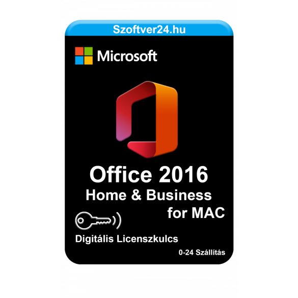 Microsoft Office Home Business 2016 MAC EU Digitális Licenszkulcs