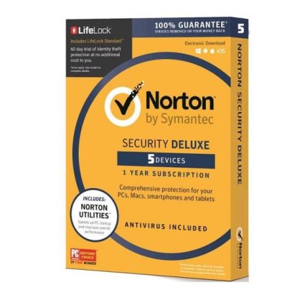 Norton Security Deluxe 5 Készülék 1 Év EURO Digitális termékkulcs