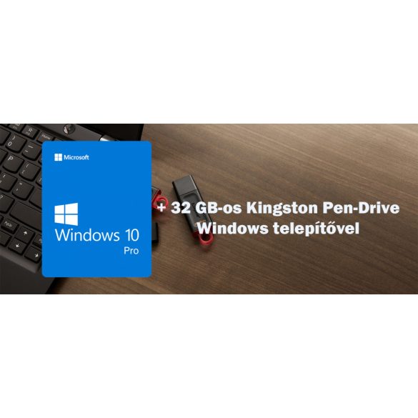 Microsoft Windows Kulcs + Kingston 32 Gb Boot USB drive 