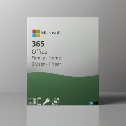 Microsoft Office 365 Home Családi– 6 Felhasználó PC/MAC EUROPE – 1 Év