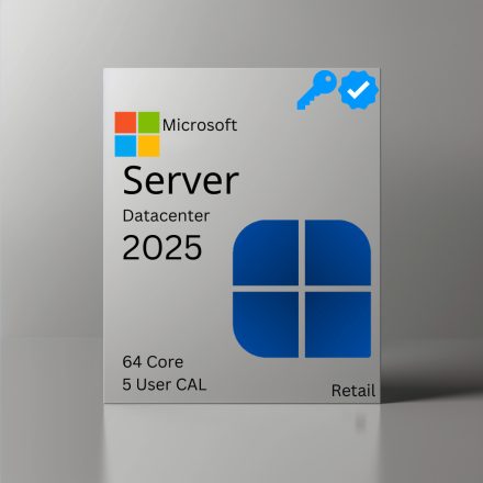 Microsoft Windows Server 2025 Datacenter– 64 core  - 5 USER CAL-al