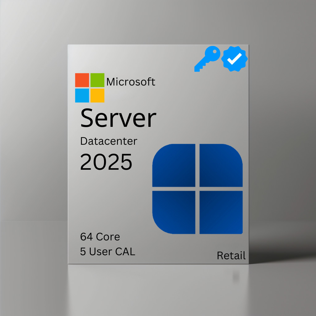 Image of Microsoft Windows Server 2025 Datacenter– 64 core - 5 USER CAL-al